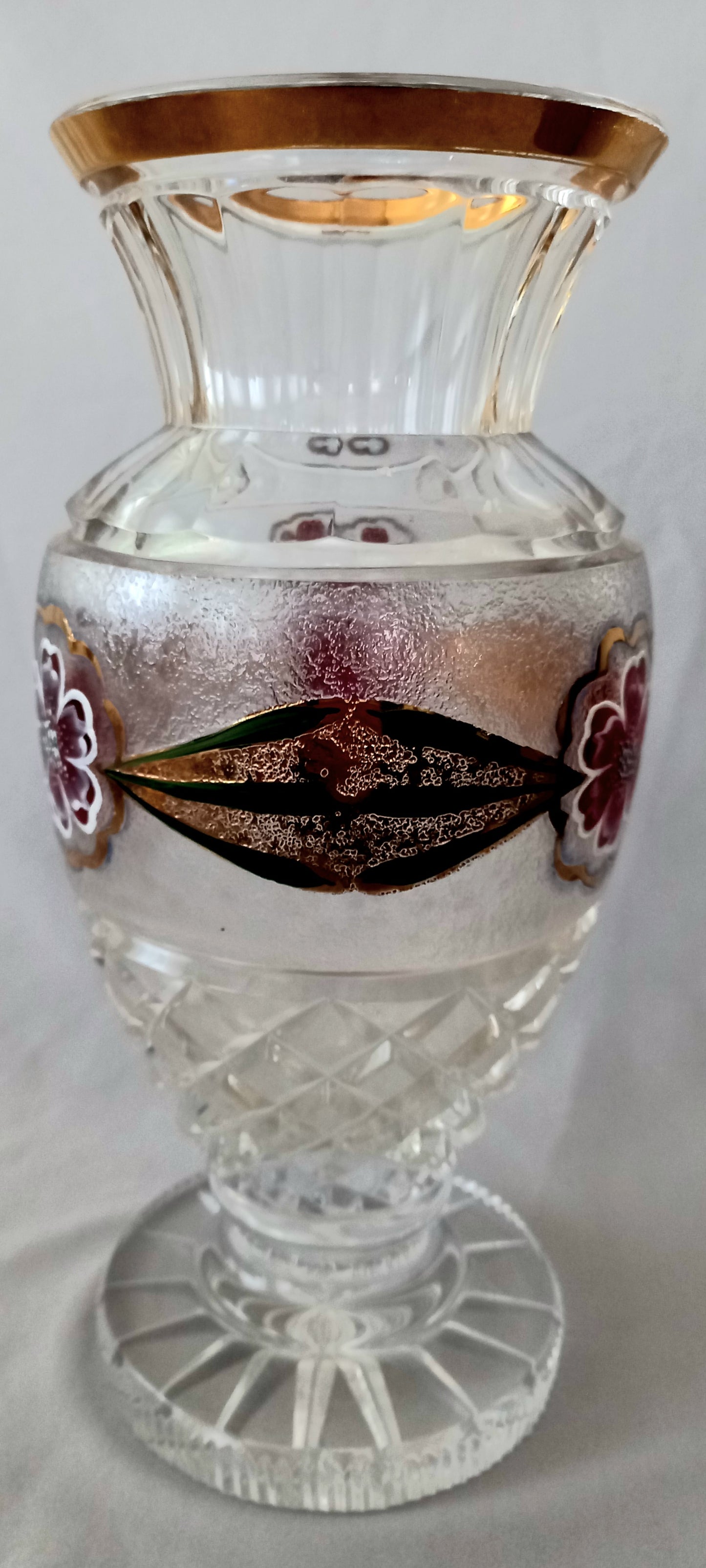 Bohemia Crystal Vase with Gold A