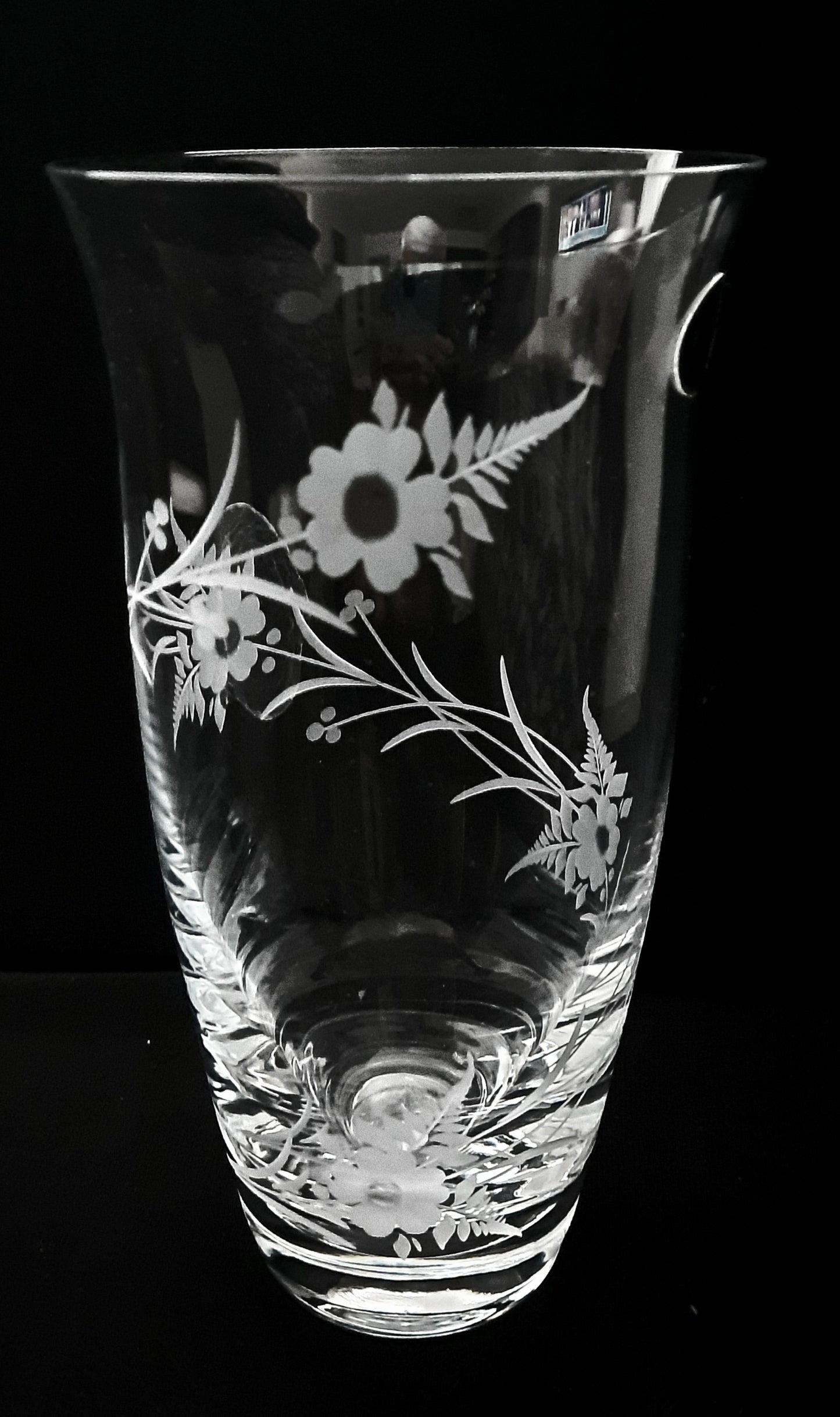 Vase Bohemia Crystal Engraved