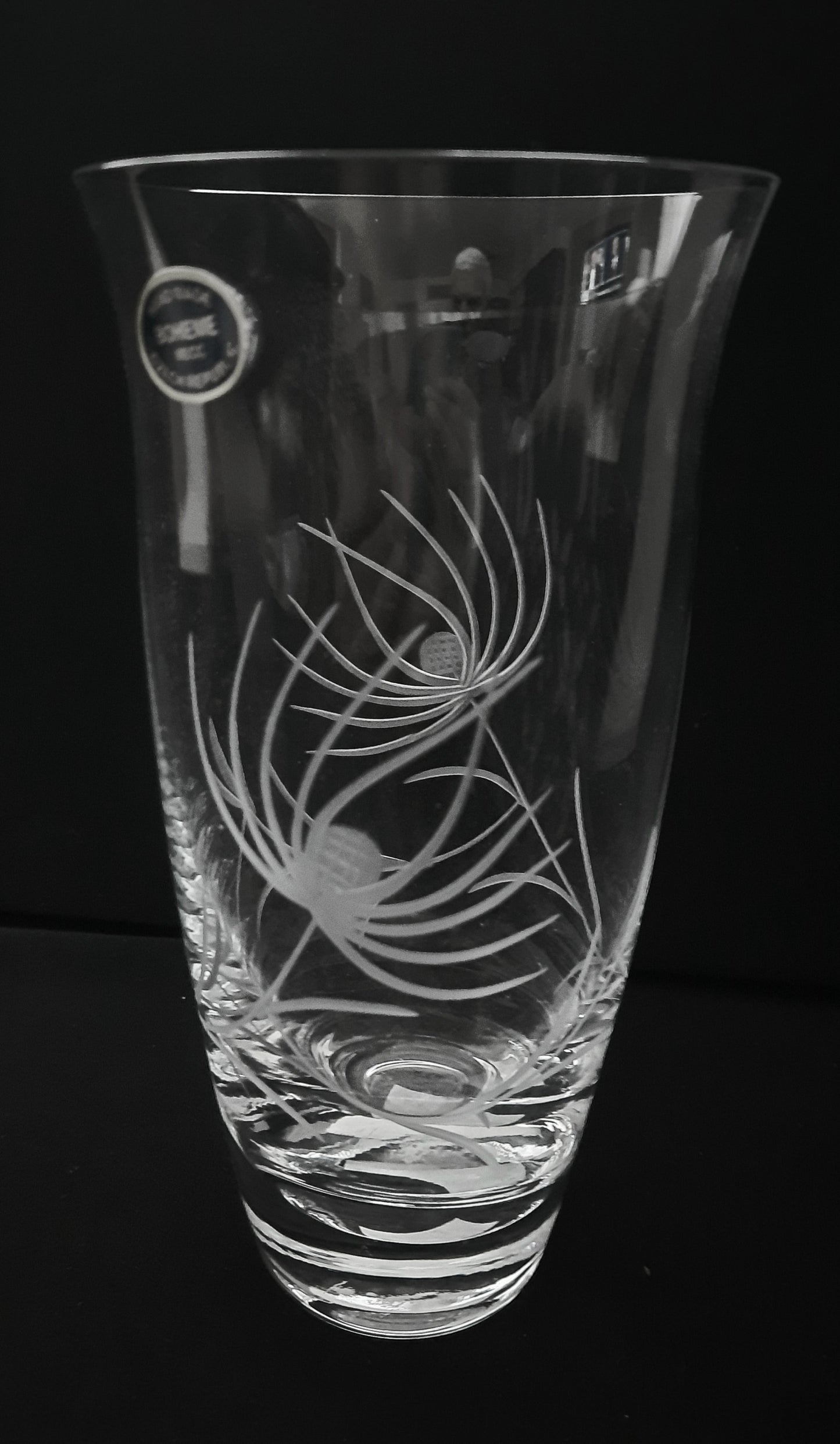 Vase Bohemia Crystal Engraved