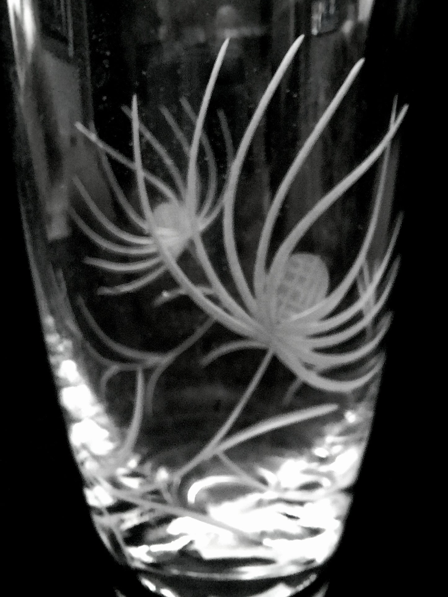 Vase Bohemia Crystal Engraved