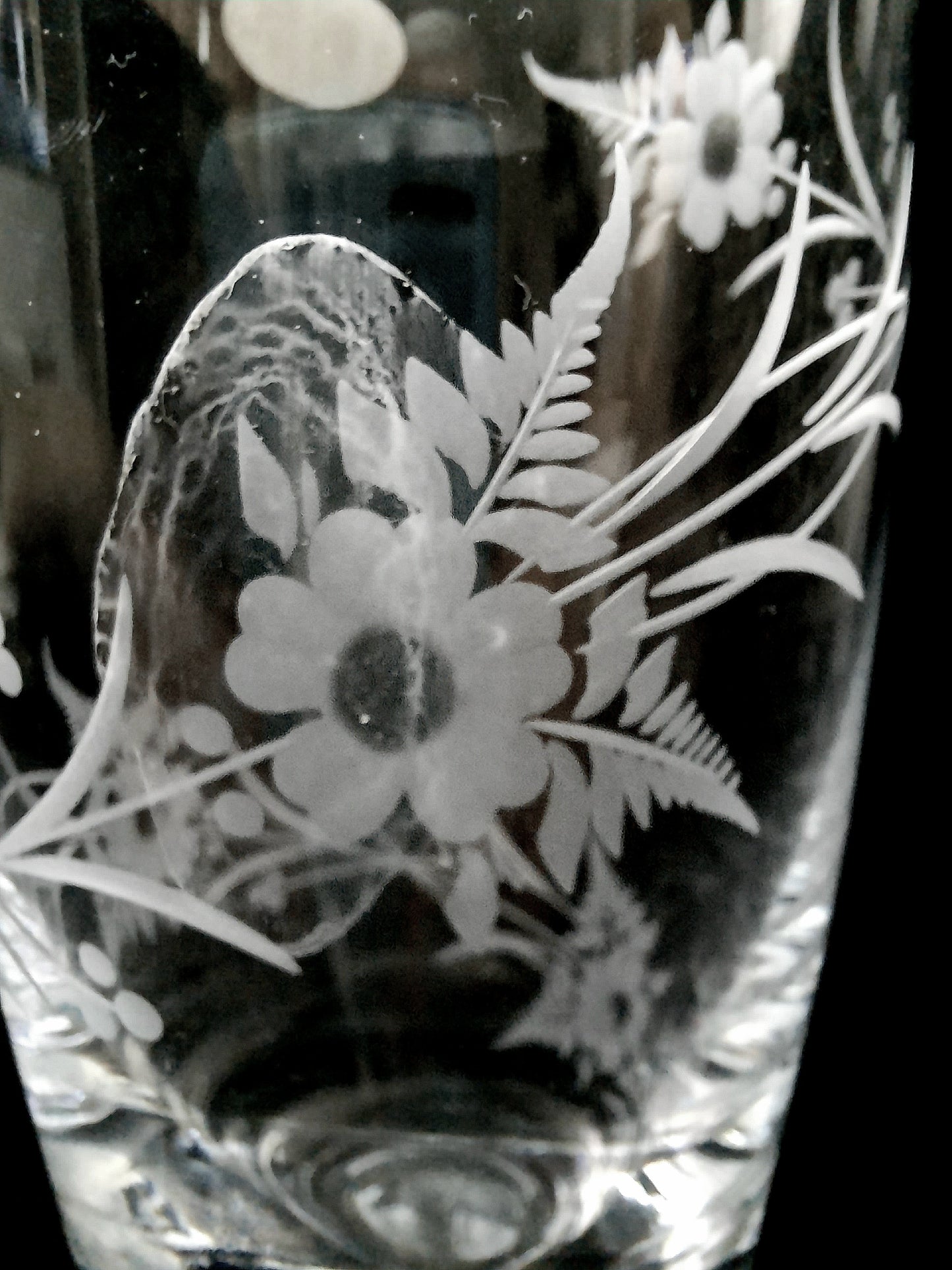 Vase Bohemia Crystal Engraved