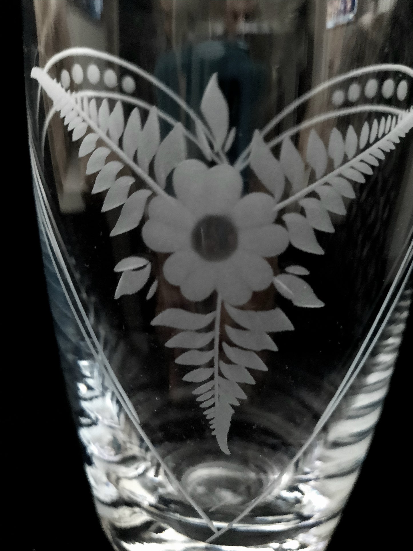 Vase Bohemia Crystal Engraved