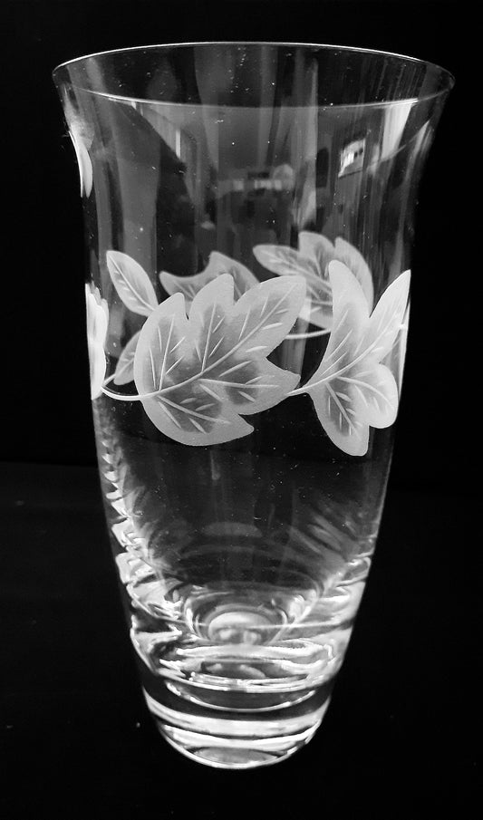 Vase Bohemia Crystal Engraved A