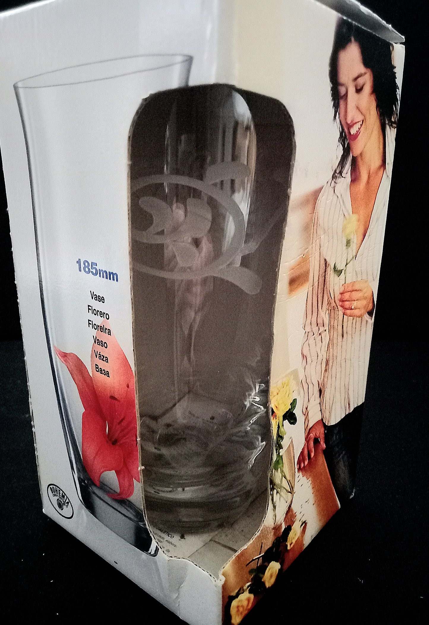 Vase Bohemia Crystal Engraved