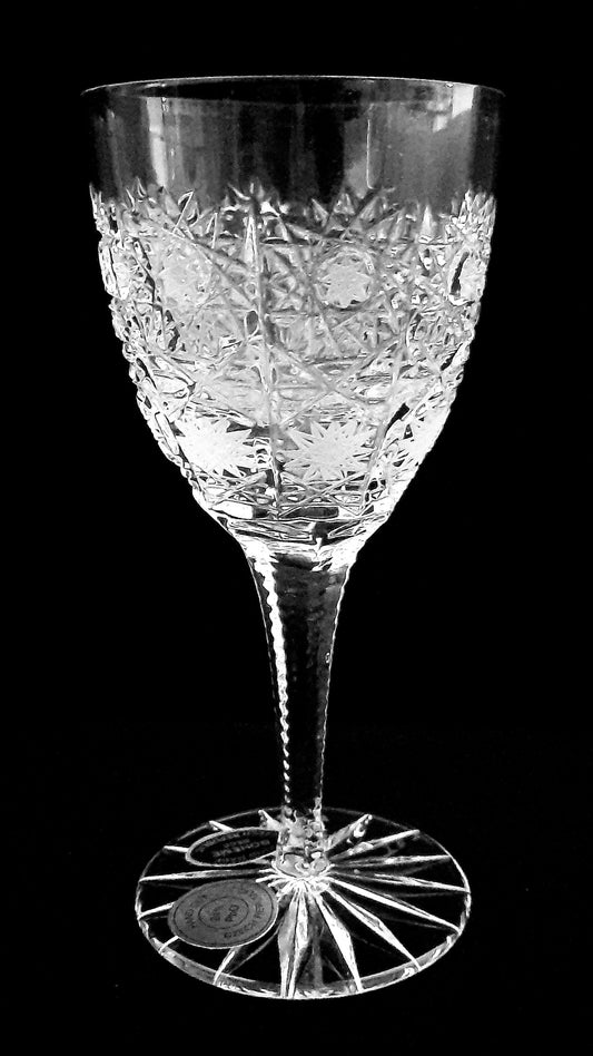 Bohemian Crystal Stemware PK500 Liqueur Glasses 2 pc