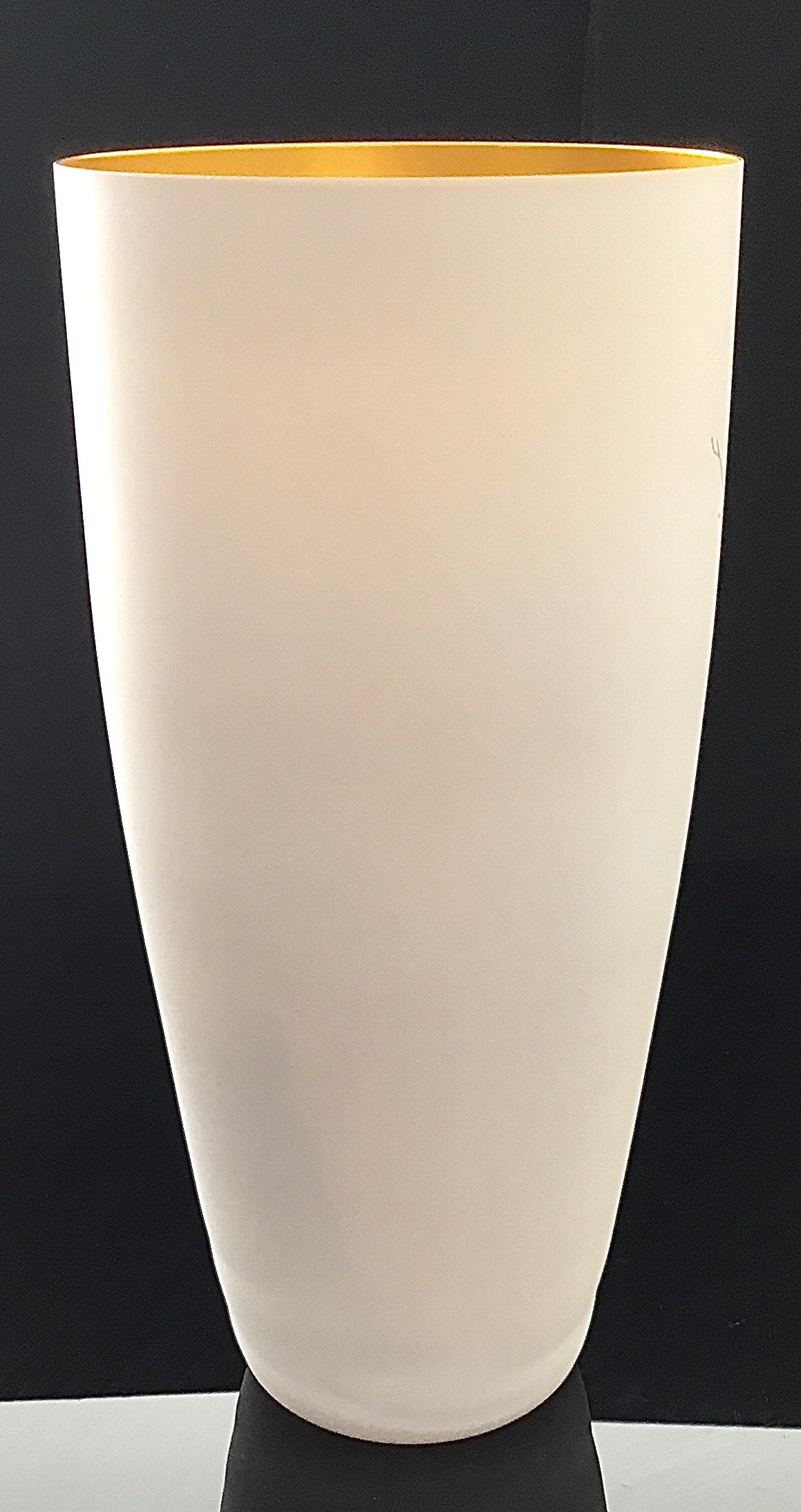 Vase Bohemia Crystal Painted with Gold