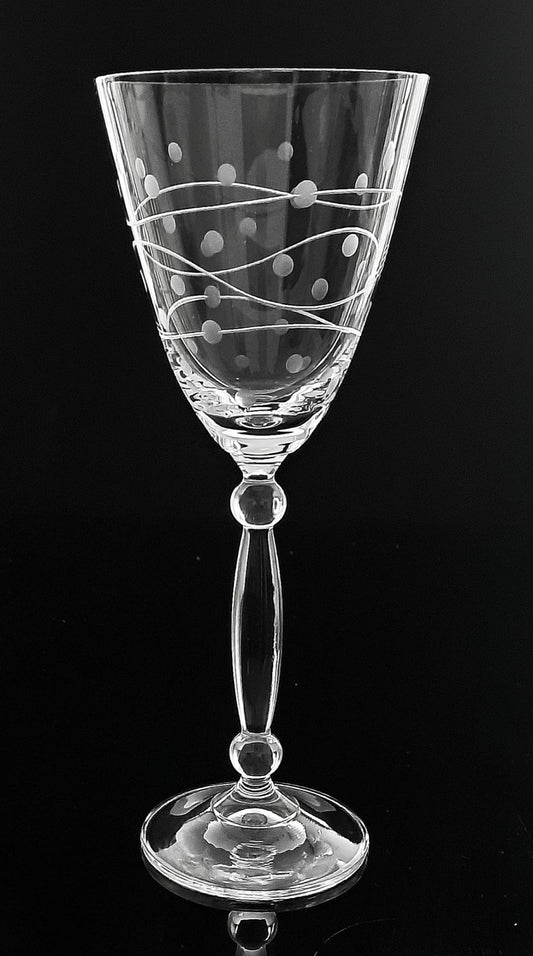 Wine Glass Bohemia  Fiesta  stemware 6pc set A