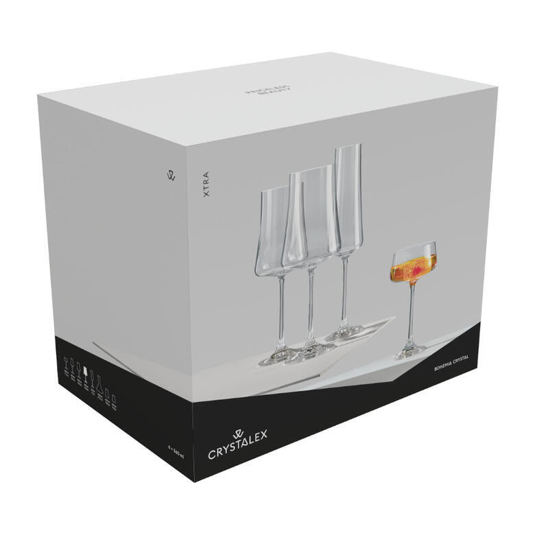 Wine 460ml stemware Crystal glass 6pc A