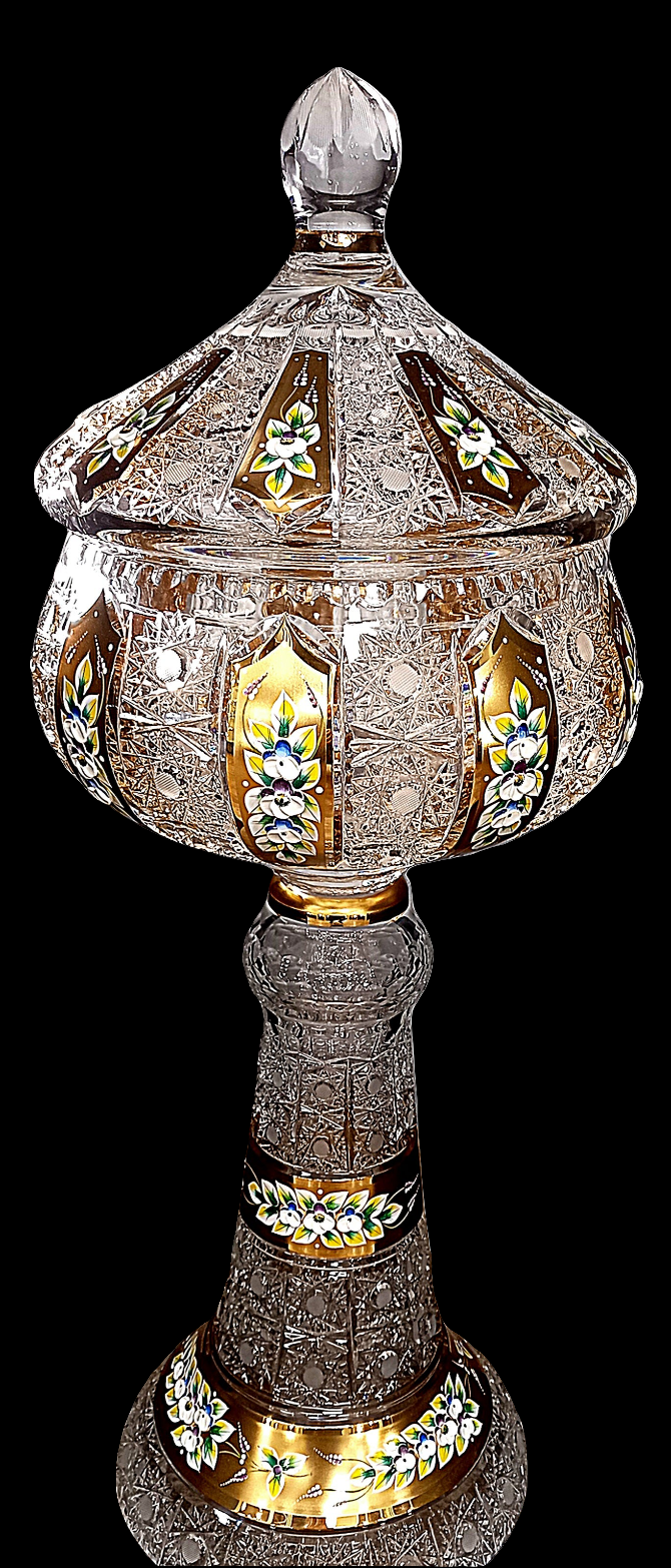 Footed box Enamel Gold on Demand