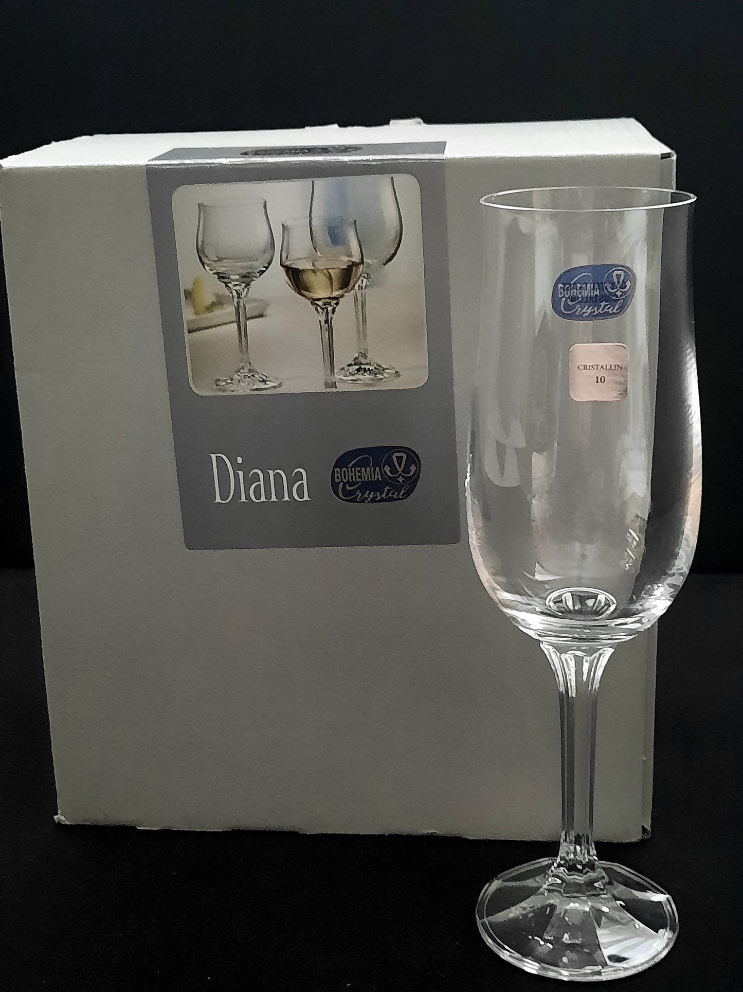 Stemware Champagne Flute Bohemia set of 6