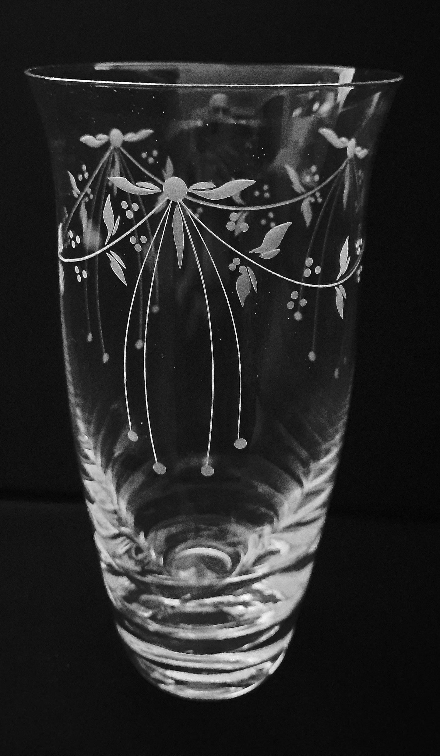 Vase Bohemia Crystal Engraved