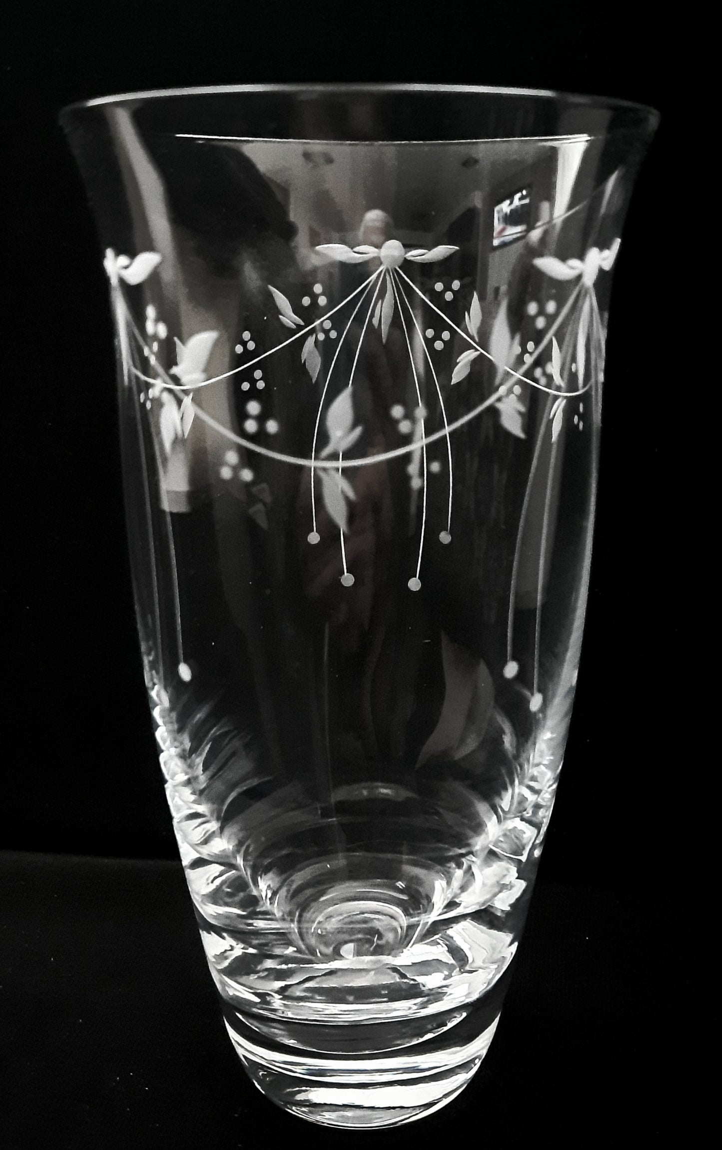 Vase Bohemia Crystal Engraved