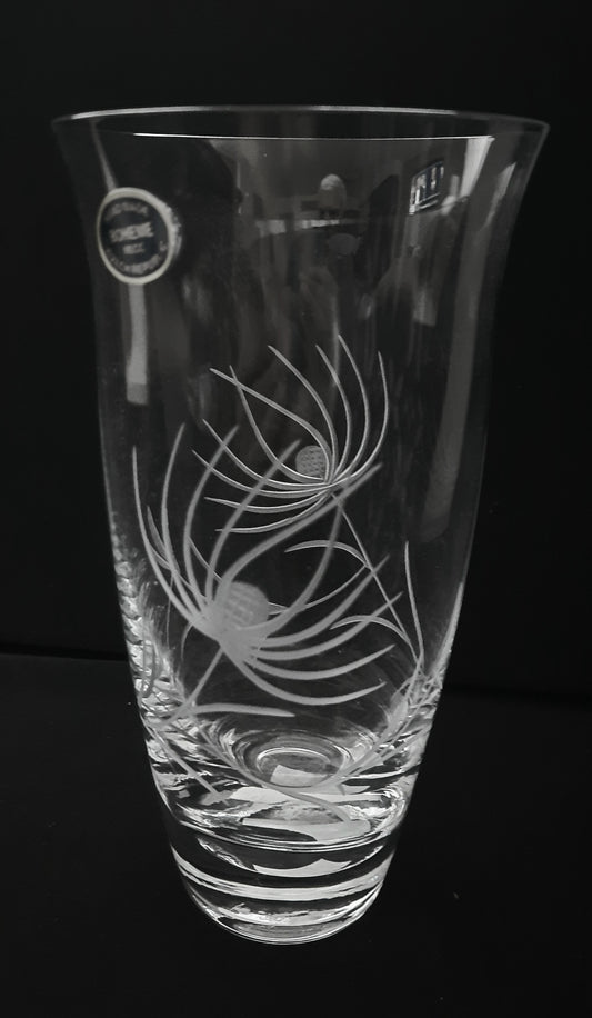 Vase Bohemia Crystal Engraved