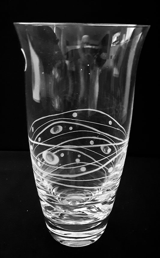 Vase Bohemia Crystal Engraved