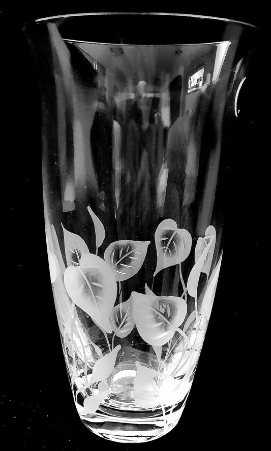 Vase Bohemia Crystal  Engraved