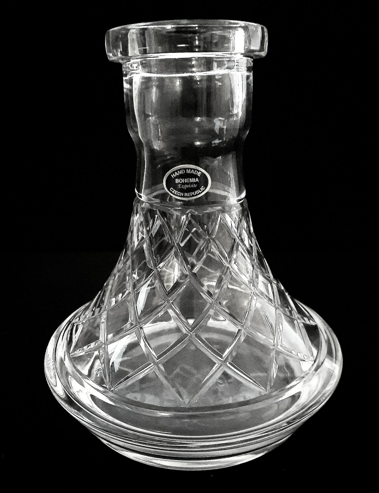 Water Pipe Hookah Crystal Glass Hand Cut