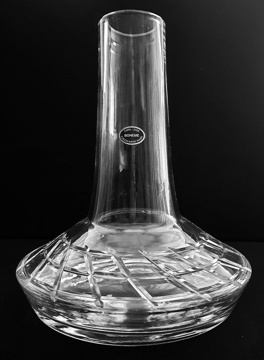 Crystal Glass Clear Hand Cut water pipe