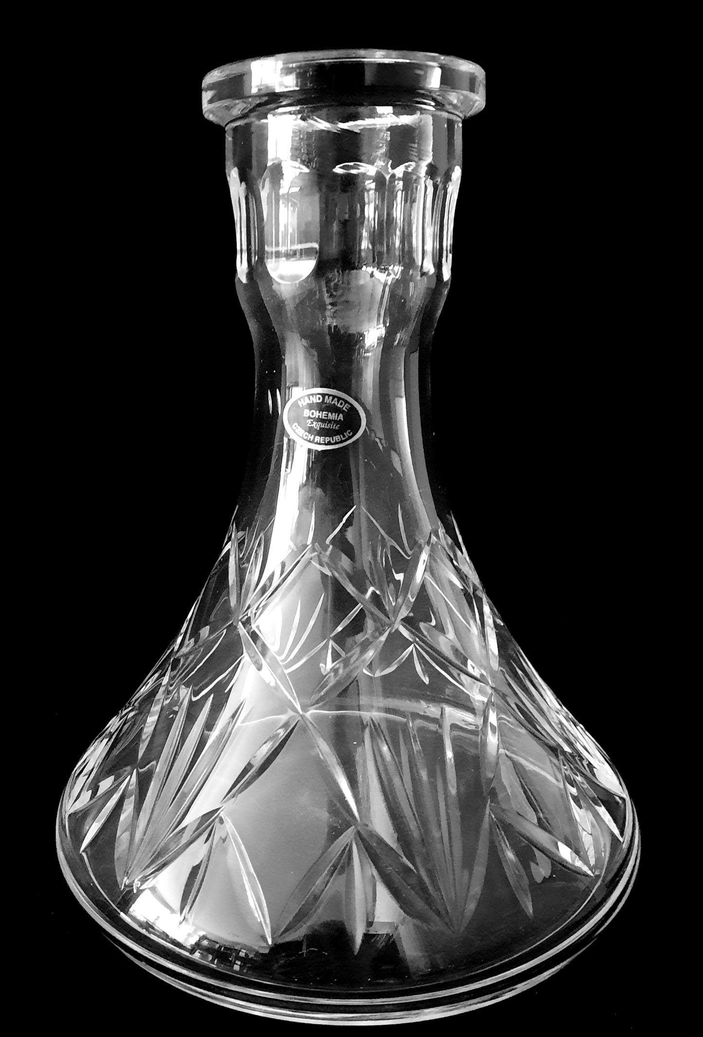 Water Pipe Hookah Crystal Glass Hand Cut