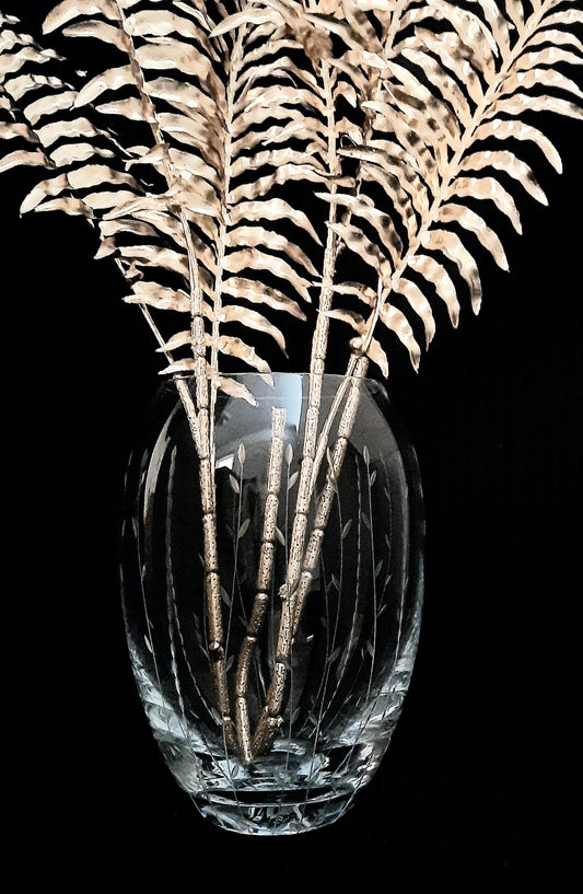 Vase Bohemia Crystal Glass Rainforest