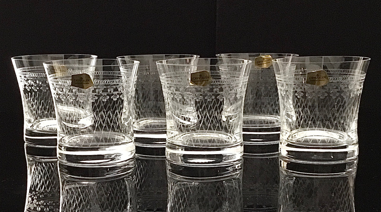 Sada 6 sklenic Bohemia Crystal