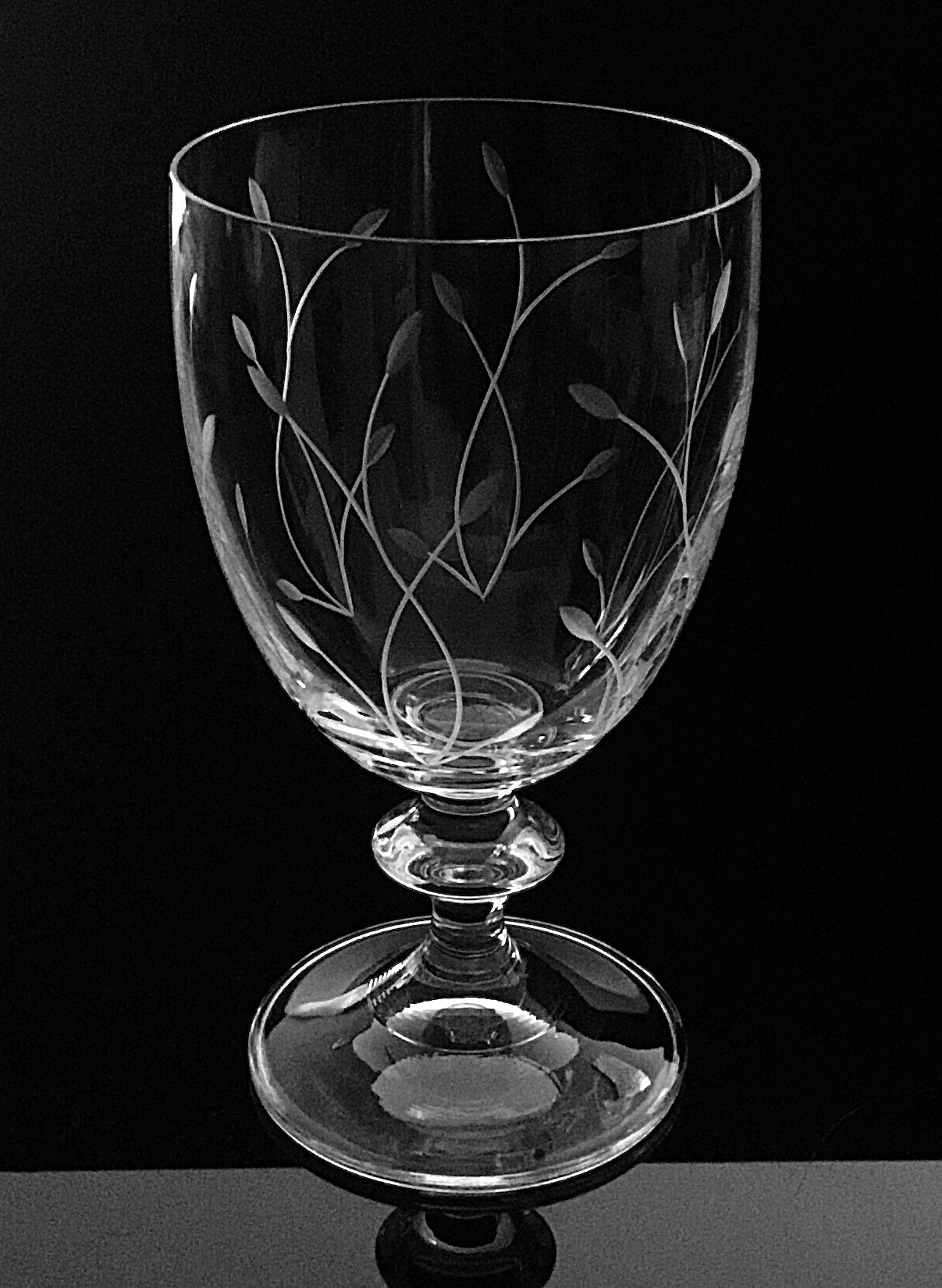 Wine Bohemia Glass Leaves stemware 6pc set AAA