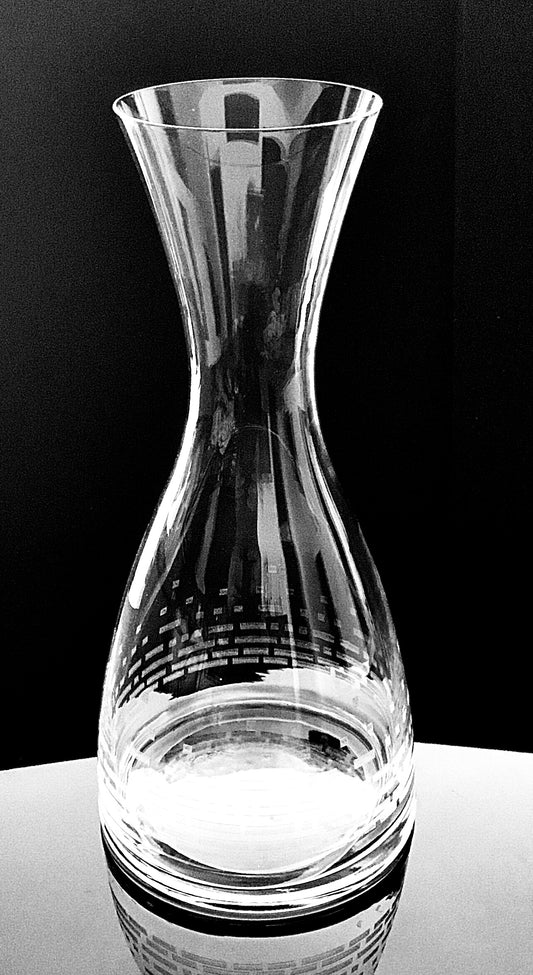 Váza Bohemia Crystal s leptaným motivem