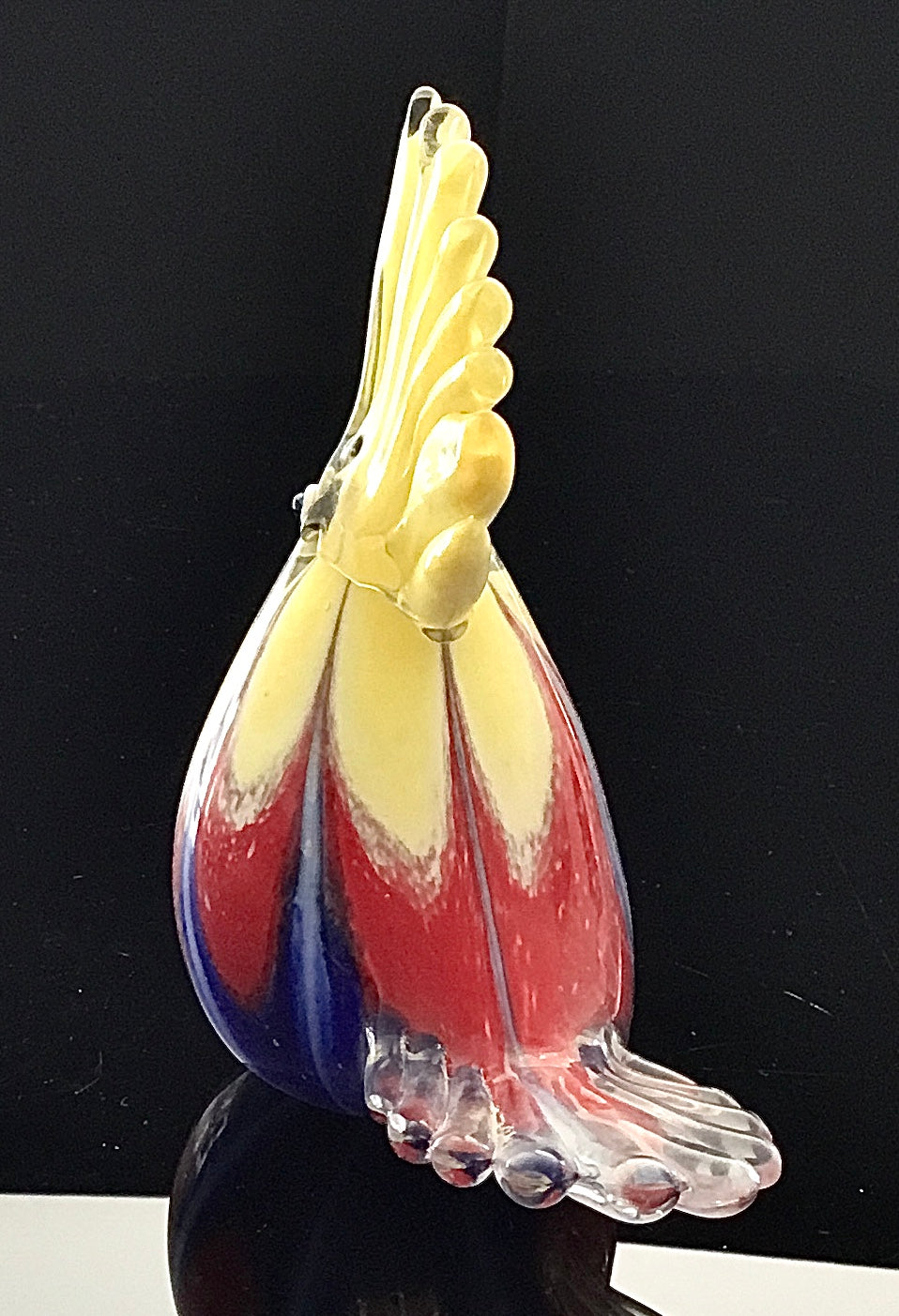 Figur Papagei mundgeblasen Glas
