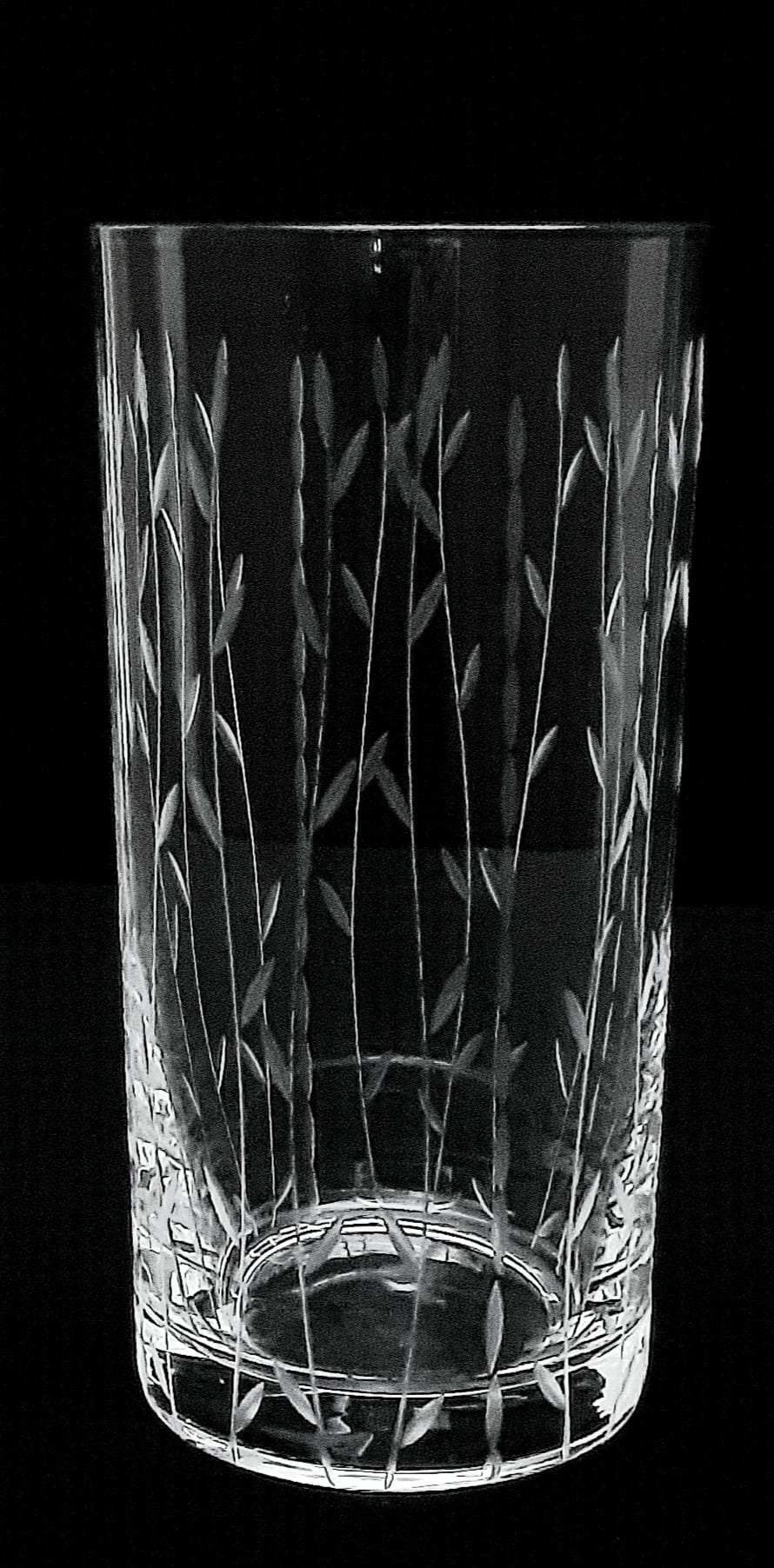 Tumbler Bohemia Glass Engraved Rainforest