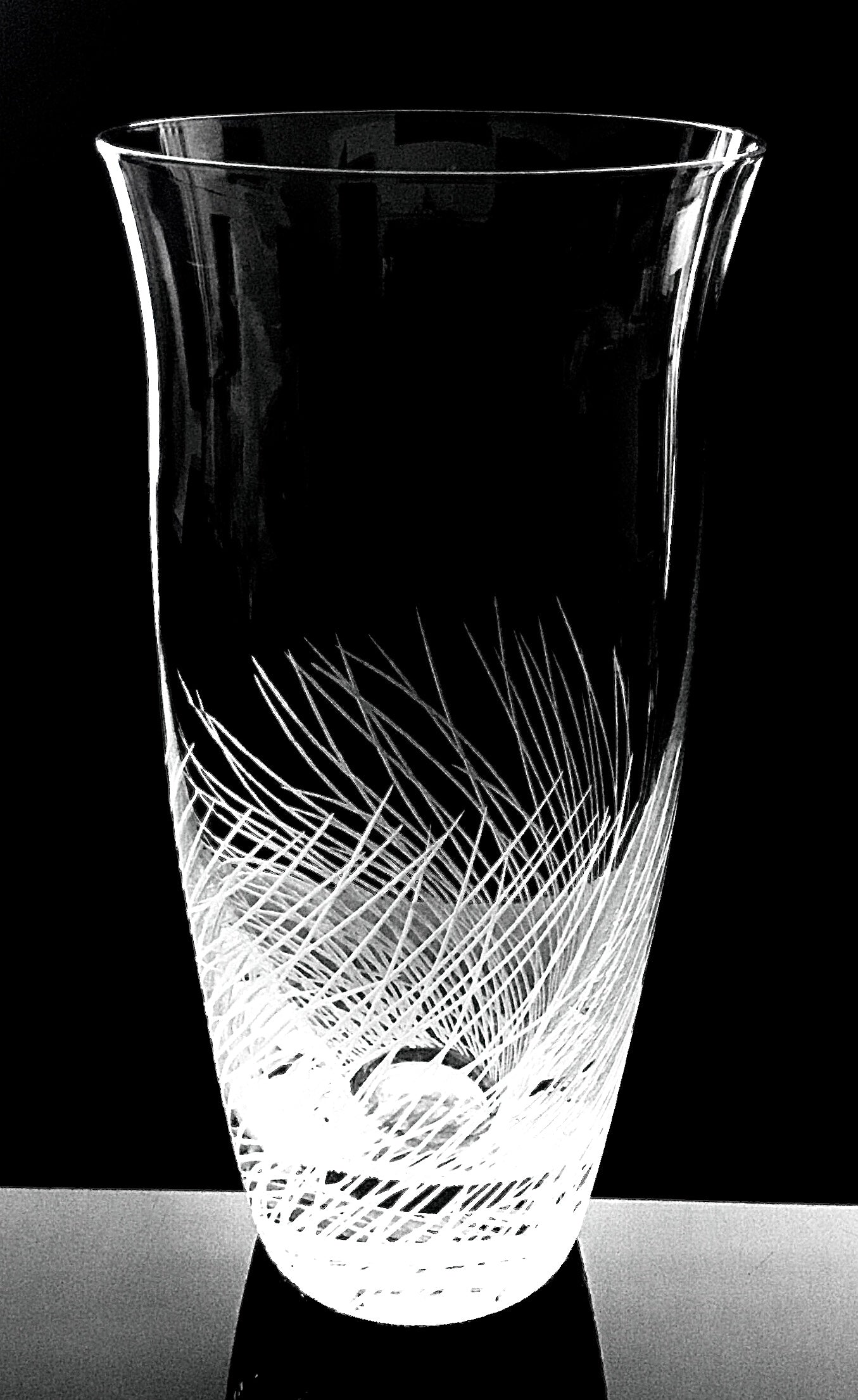 Vase Grass decor 185mm Bohemia Crystal